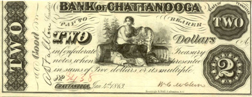 Bk Chattanooga $2 G-72